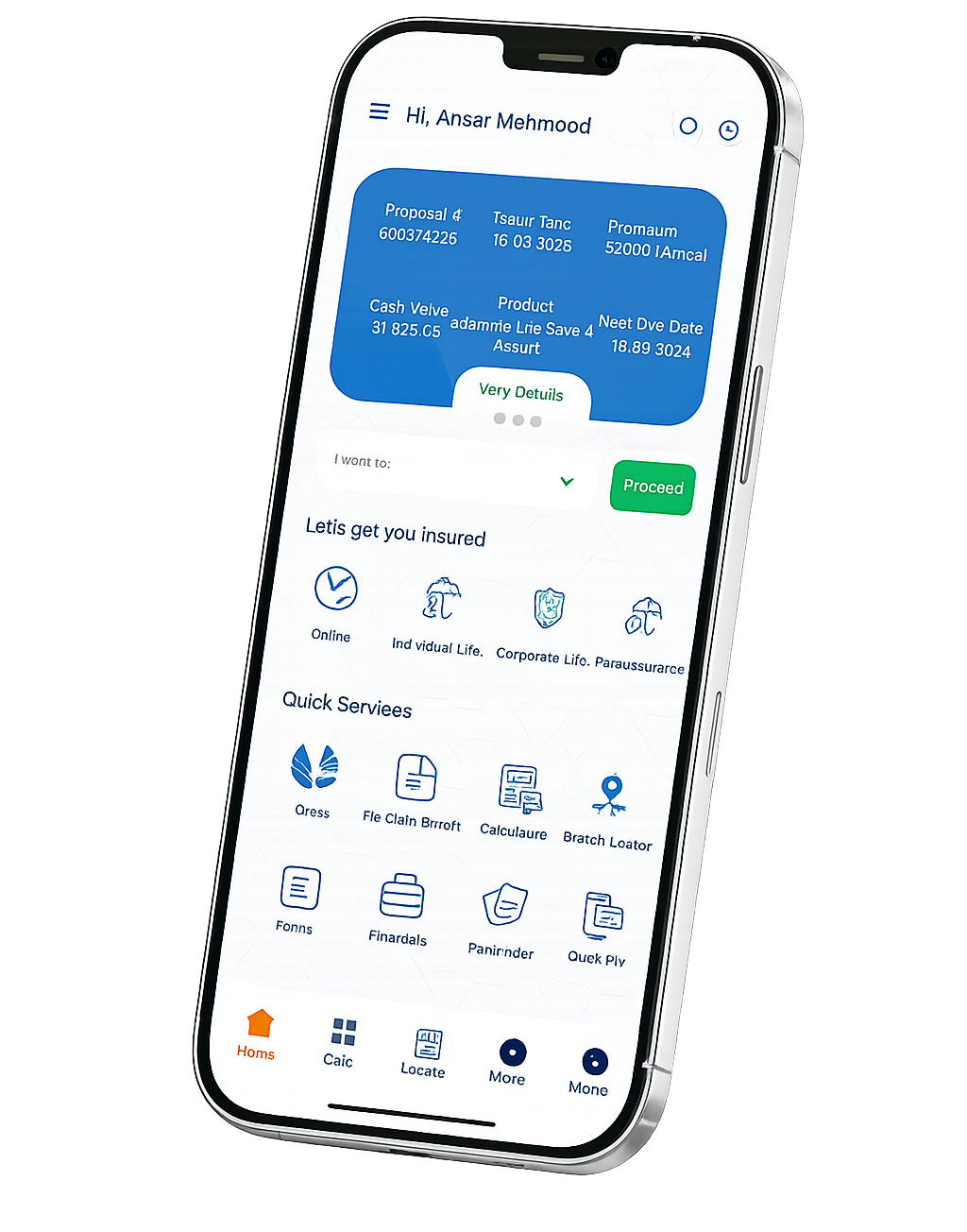 Mobile App Screen